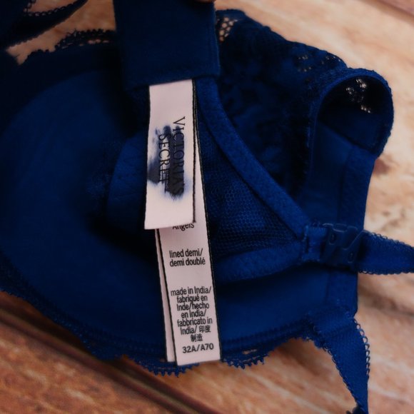 New Dream Angels Lined Demi Blue Bra -  32A - Picture 4 of 5